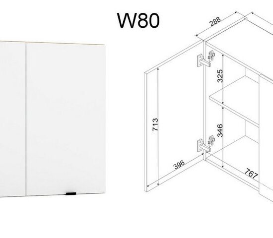 Möbel für Dich Winkelküche moderne Eckküche in L-Form Gianna 260x200 cm, weiß, 9-teilig – Image 5