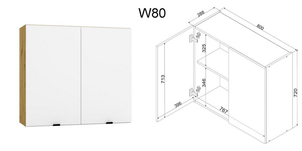 Möbel für Dich Winkelküche moderne Eckküche in L-Form Gianna 260x200 cm, weiß, 9-teilig – Image 5