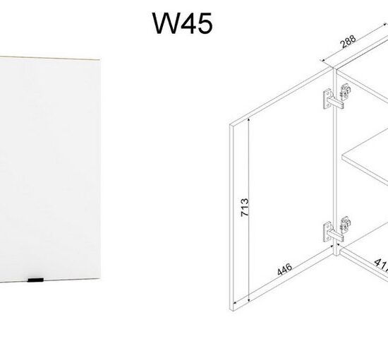 Möbel für Dich Winkelküche moderne Eckküche in L-Form Gianna 260x200 cm, weiß, 9-teilig – Image 7