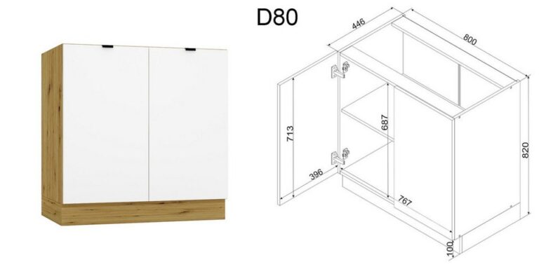 Möbel für Dich Winkelküche moderne Eckküche in L-Form Gianna 260x200 cm, weiß, 9-teilig