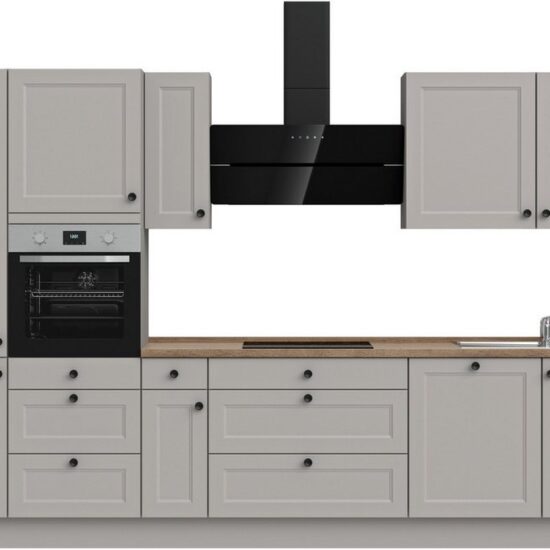 nobilia® Küchenzeile "Cascada II", NEU: individuell anpassbar mit gratis Profi-Beratung, vormontiert, Breite 360 cm, Ausrichtung wählbar, wahlw. mit E-Geräten – Image 1