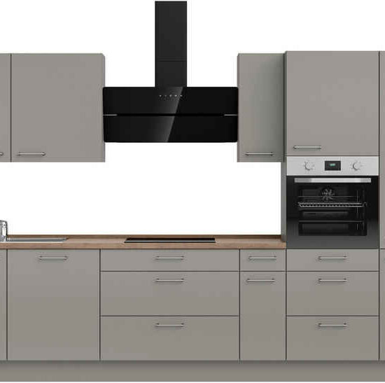 nobilia® Küchenzeile "Laser II", NEU: individuell anpassbar mit gratis Profi-Beratung, vormontiert, 360 cm breit, optional mit verschiedenen E‑Geräte-Sets – Image 2