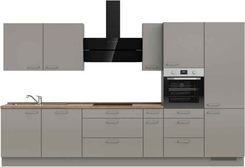 nobilia® Küchenzeile "Laser II", NEU: individuell anpassbar mit gratis Profi-Beratung, vormontiert, 360 cm breit, optional mit verschiedenen E‑Geräte-Sets – Image 2