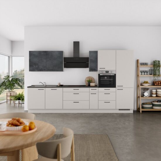 nobilia® Küchenzeile "MIAMI", NEU: individuell anpassbar mit gratis Profi-Beratung, vormontiert, Breite 360 cm, Ausrichtung wählbar, wahlw. mit E-Geräten – Image 2