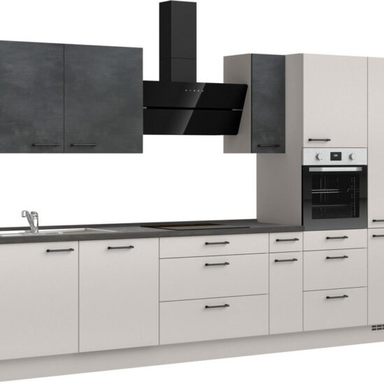 nobilia® Küchenzeile "MIAMI", NEU: individuell anpassbar mit gratis Profi-Beratung, vormontiert, Breite 360 cm, Ausrichtung wählbar, wahlw. mit E-Geräten – Image 3