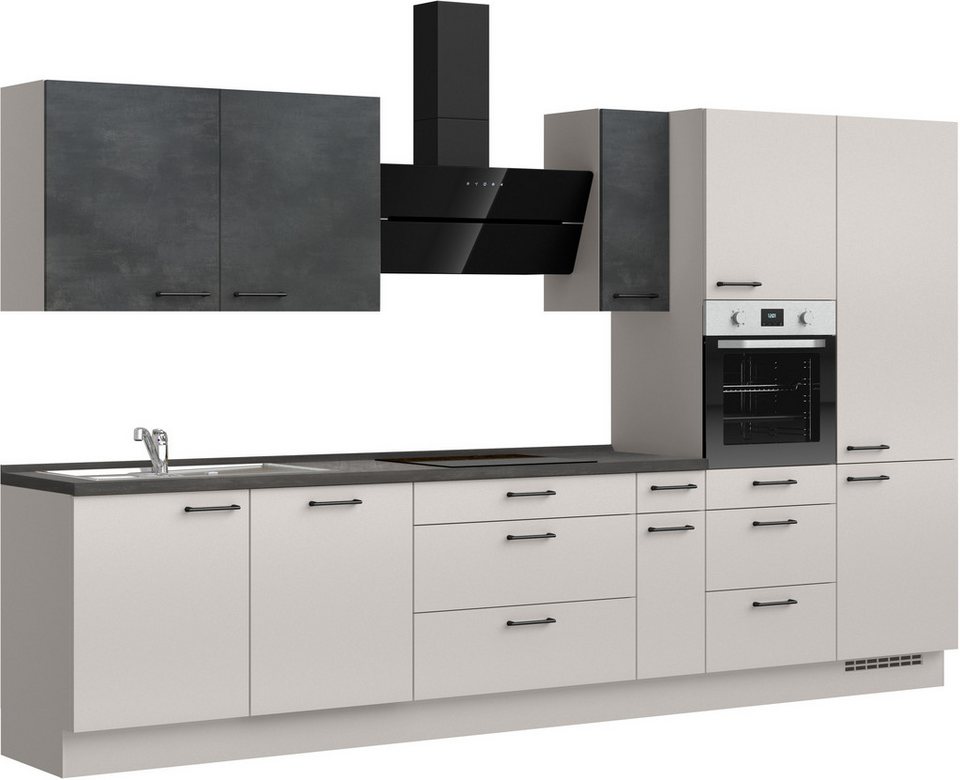 nobilia® Küchenzeile "MIAMI", NEU: individuell anpassbar mit gratis Profi-Beratung, vormontiert, Breite 360 cm, Ausrichtung wählbar, wahlw. mit E-Geräten – Image 3