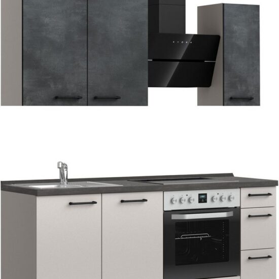 nobilia® Küchenzeile "MIAMI", NEU: individuell anpassbar mit gratis Profi-Beratung, vormontiert, Breite 180 cm, Ausrichtung wählbar, wahlw. mit E-Geräten – Image 3