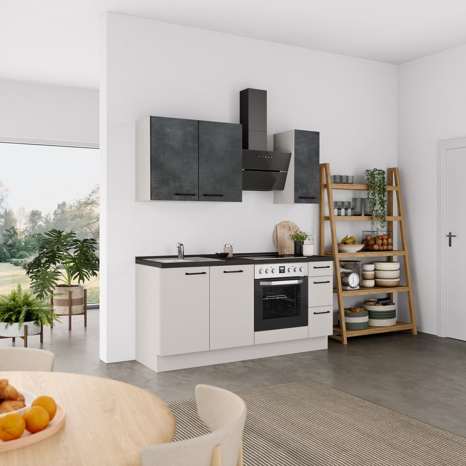 nobilia® Küchenzeile "MIAMI", NEU: individuell anpassbar mit gratis Profi-Beratung, vormontiert, Breite 180 cm, Ausrichtung wählbar, wahlw. mit E-Geräten – Image 6
