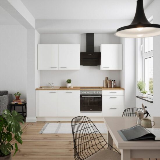nobilia® Küchenzeile "Touch II", NEU: individuell anpassbar mit gratis Profi-Beratung, vormontiert, Breite 240 cm, Ausrichtung wählbar, wahlw. mit E-Geräten – Image 2
