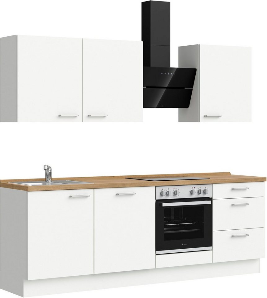 nobilia® Küchenzeile "Touch II", NEU: individuell anpassbar mit gratis Profi-Beratung, vormontiert, Breite 240 cm, Ausrichtung wählbar, wahlw. mit E-Geräten – Image 3