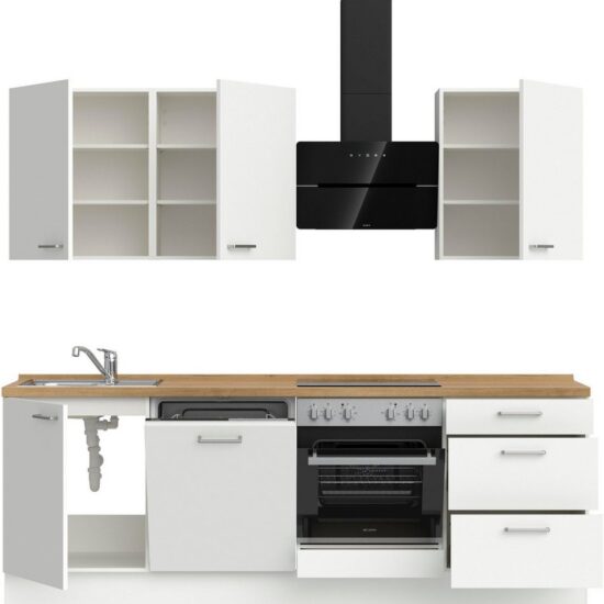 nobilia® Küchenzeile "Touch II", NEU: individuell anpassbar mit gratis Profi-Beratung, vormontiert, Breite 240 cm, Ausrichtung wählbar, wahlw. mit E-Geräten – Image 4