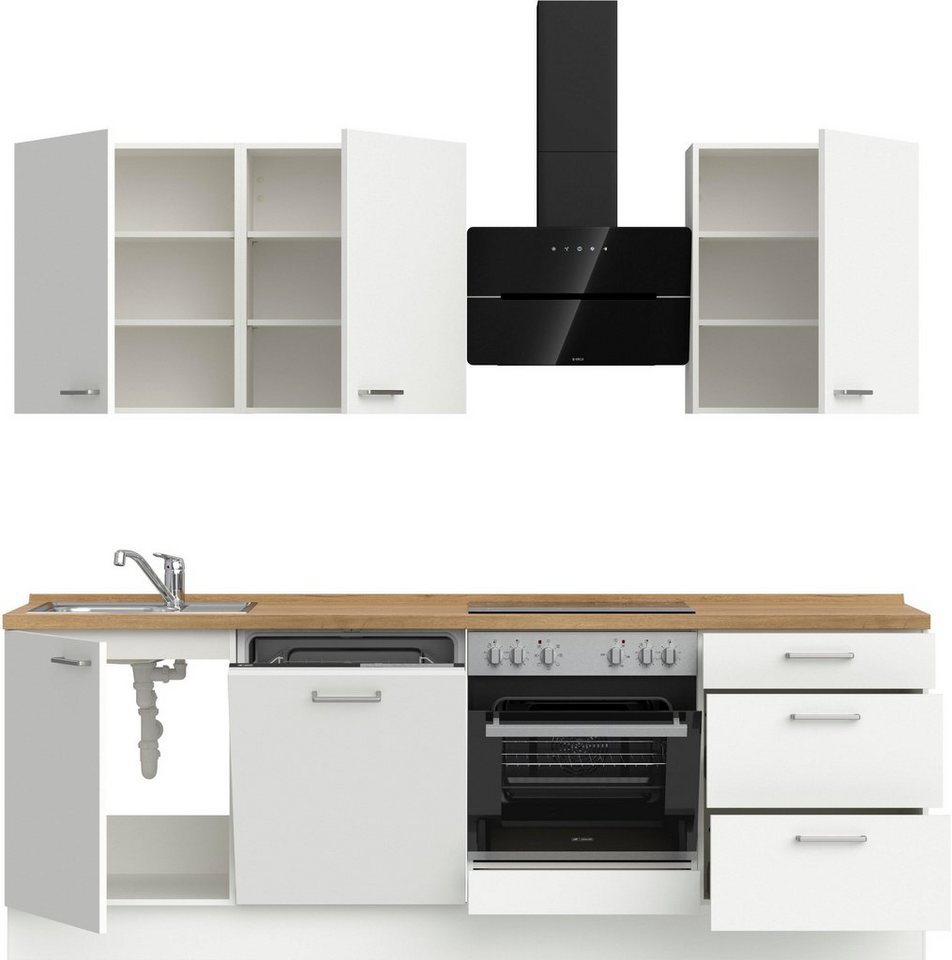 nobilia® Küchenzeile "Touch II", NEU: individuell anpassbar mit gratis Profi-Beratung, vormontiert, Breite 240 cm, Ausrichtung wählbar, wahlw. mit E-Geräten – Image 4