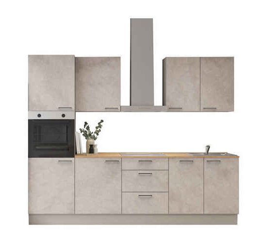 nobilia® Küchenzeile Norr, individuell anpassbar, gratis Küchenplanung mit Profis, (Breite 270 cm), vormontiert, wahlw. mit E-Geräten, inkl. Lieferung – Image 1