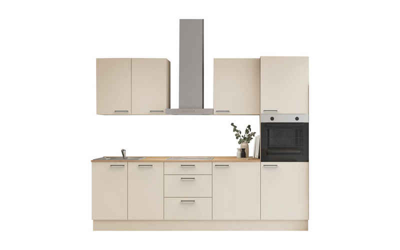 nobilia® Küchenzeile Norr, individuell anpassbar, gratis Küchenplanung mit Profis, (Breite 270 cm), vormontiert, wahlw. mit E-Geräten, inkl. Lieferung – Image 2