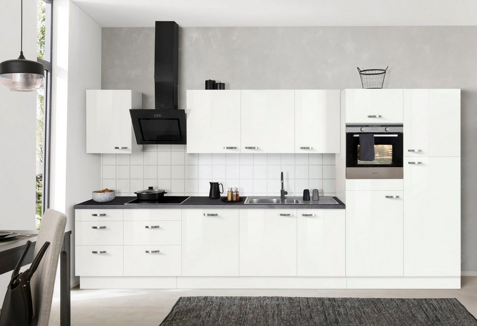 OPTIFIT Küchenzeile Cara mit Hanseatic E-Geräten, Breite 400 cm, Induktionskochfeld, Soft-Close-Funktion, Vollauszüge – Image 6