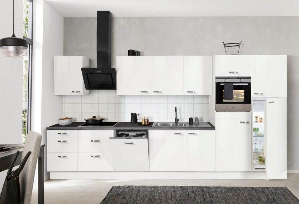 OPTIFIT Küchenzeile Cara mit Hanseatic E-Geräten, Breite 400 cm, Induktionskochfeld, Soft-Close-Funktion, Vollauszüge – Image 7