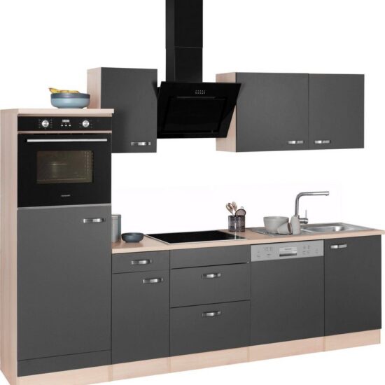 OPTIFIT Küchenzeile Faro mit Hanseatic E-Geräten, Breite 270 cm, Türanschlag wechselbar – Image 3