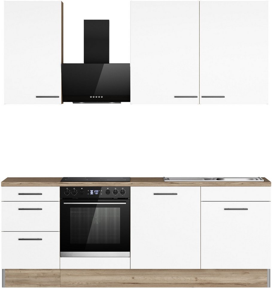 OPTIFIT Küchenzeile Fiona, Breite 230 cm, mit Hanseatic-E-Geräten in Premium oder Basic – Image 1