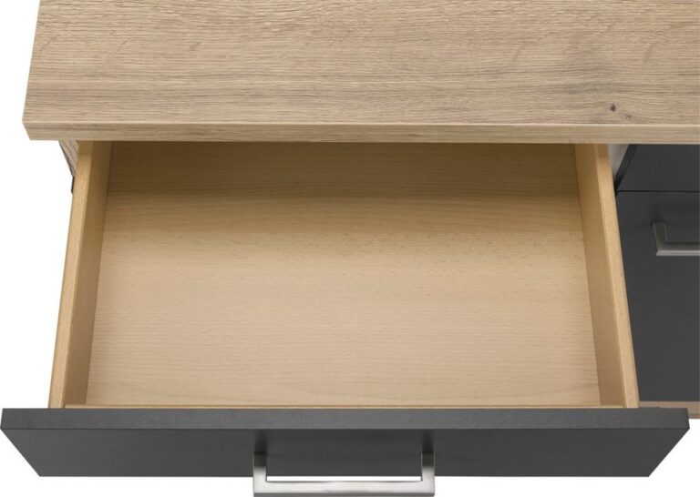 OPTIFIT Küchenzeile Iver Breite 300 cm, mit Hanseatic E-Geräten, inkl. Kühlschrank