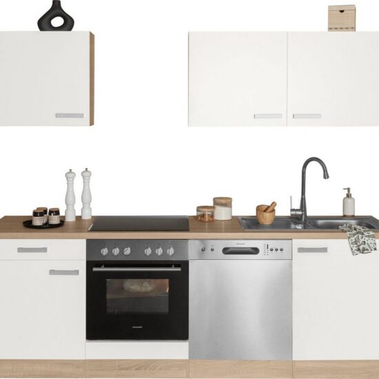 OPTIFIT Küchenzeile Leer Breite 240 cm, mit Hanseatic E-Geräten, inkl. Geschirrspüler – Image 1
