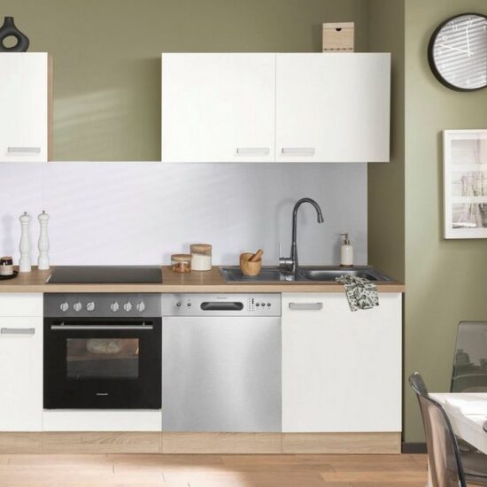 OPTIFIT Küchenzeile Leer Breite 240 cm, mit Hanseatic E-Geräten, inkl. Geschirrspüler – Image 2