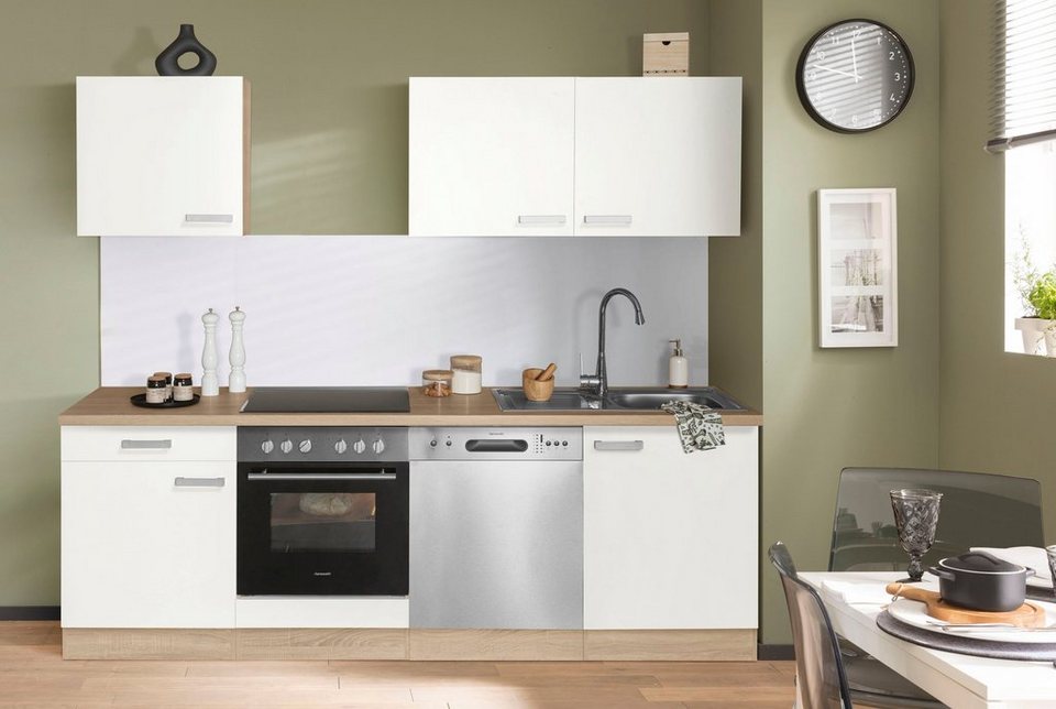 OPTIFIT Küchenzeile Leer Breite 240 cm, mit Hanseatic E-Geräten, inkl. Geschirrspüler – Image 2