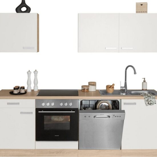 OPTIFIT Küchenzeile Leer Breite 240 cm, mit Hanseatic E-Geräten, inkl. Geschirrspüler – Image 3