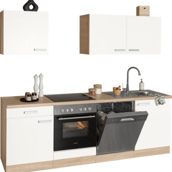 OPTIFIT Küchenzeile Leer Breite 240 cm, mit Hanseatic E-Geräten, inkl. Geschirrspüler – Image 4
