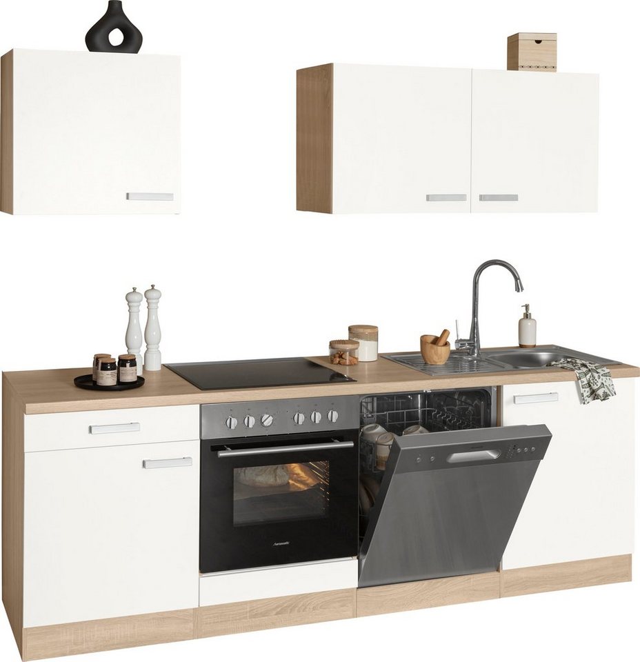 OPTIFIT Küchenzeile Leer Breite 240 cm, mit Hanseatic E-Geräten, inkl. Geschirrspüler – Image 4