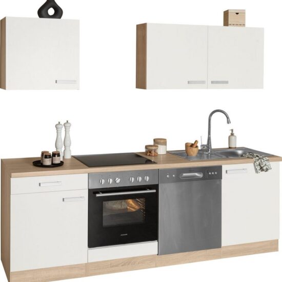OPTIFIT Küchenzeile Leer Breite 240 cm, mit Hanseatic E-Geräten, inkl. Geschirrspüler – Image 5