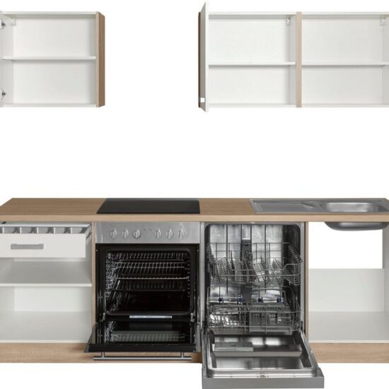 OPTIFIT Küchenzeile Leer Breite 240 cm, mit Hanseatic E-Geräten, inkl. Geschirrspüler – Image 6