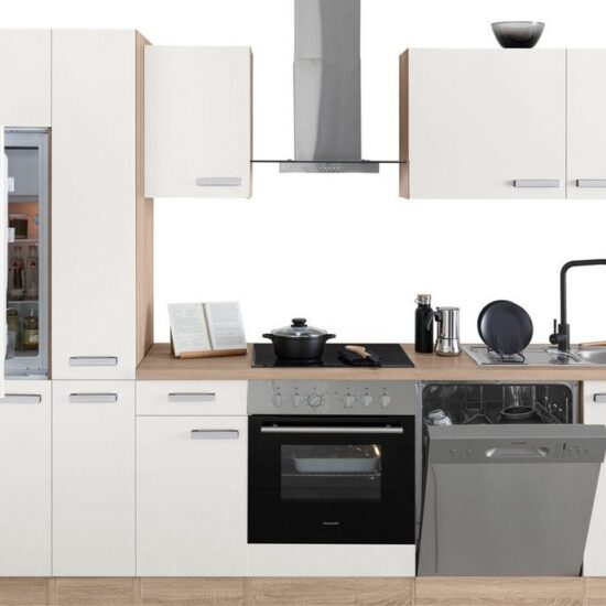 OPTIFIT Küchenzeile Leer Breite 300 cm, mit Hanseatic E-Geräten, inkl. Kühlschrank – Image 3