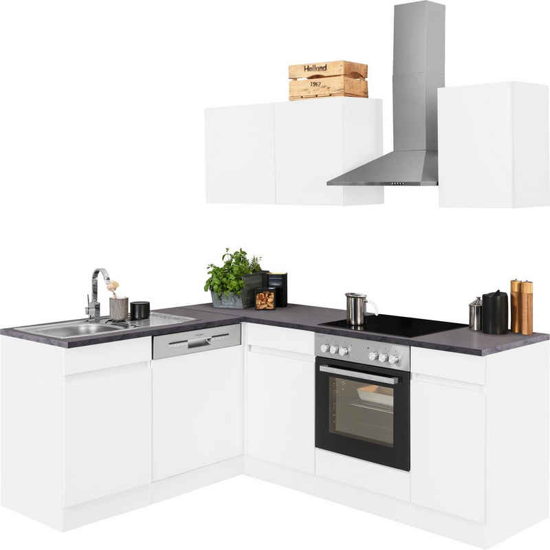 OPTIFIT Küchenzeile Roth, Stellmaße 210x175 cm,wahlweise mit E-Geräten, Push-to-Open-Funktion – Image 1
