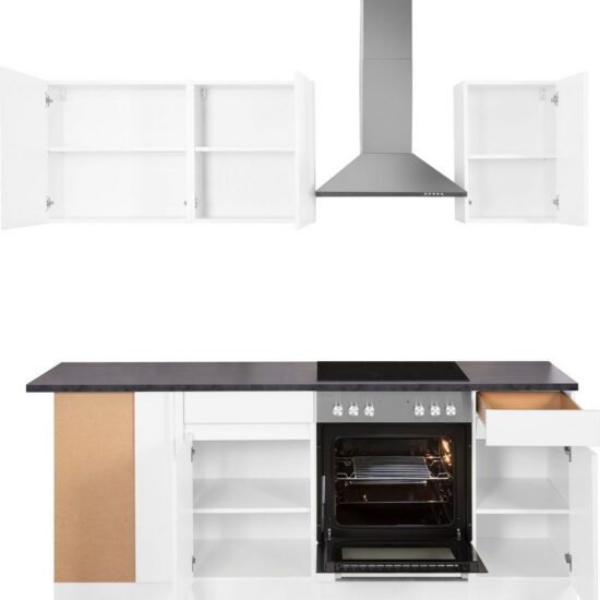 OPTIFIT Küchenzeile Roth, Stellmaße 210x175 cm,wahlweise mit E-Geräten, Push-to-Open-Funktion – Image 2