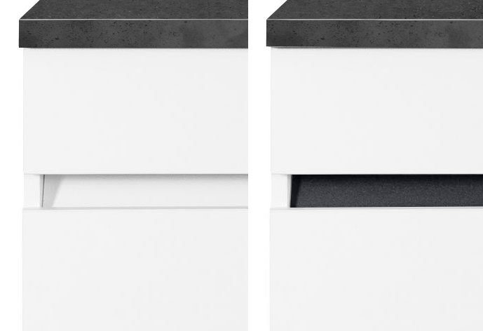 OPTIFIT Küchenzeile Roth, Stellmaße 210x175 cm,wahlweise mit E-Geräten, Push-to-Open-Funktion