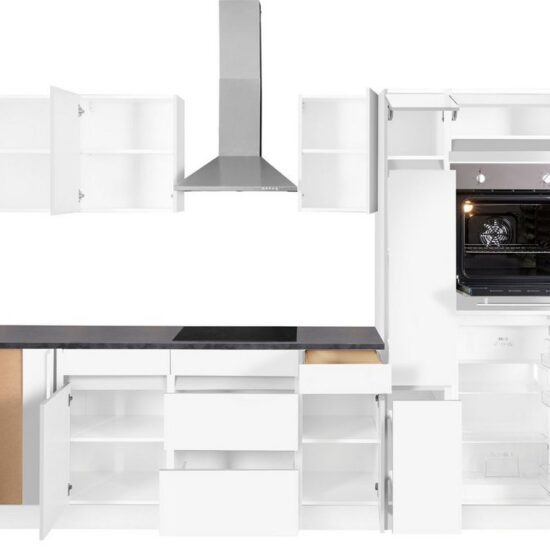 OPTIFIT Küchenzeile Roth, Stellmaße 300x175 cm, wahlweise mit E-Geräten, mit Apothekerschrank – Image 3