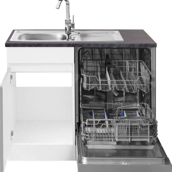 OPTIFIT Küchenzeile Roth, Stellmaße 300x175 cm, wahlweise mit E-Geräten, mit Apothekerschrank – Image 4