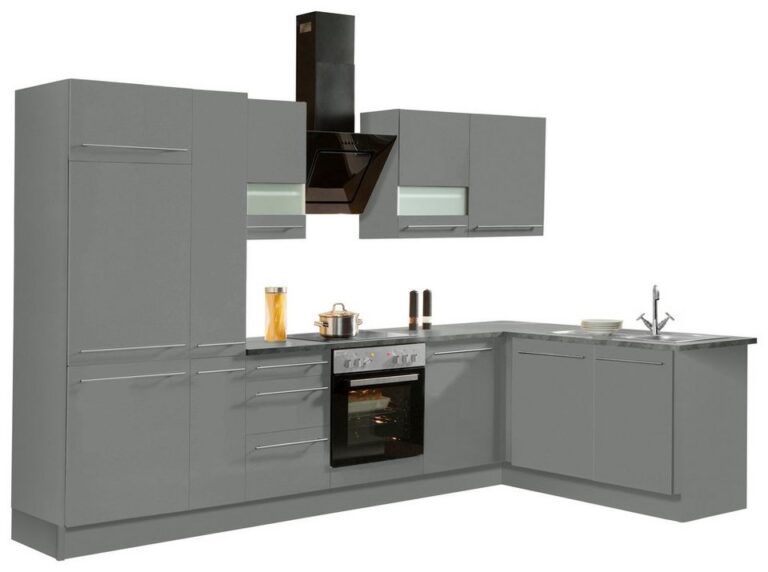 OPTIFIT Winkelküche Bern, Stellbreite 315x175 cm,wahlweise mit E-Geräten,höhenverstellb.Füße