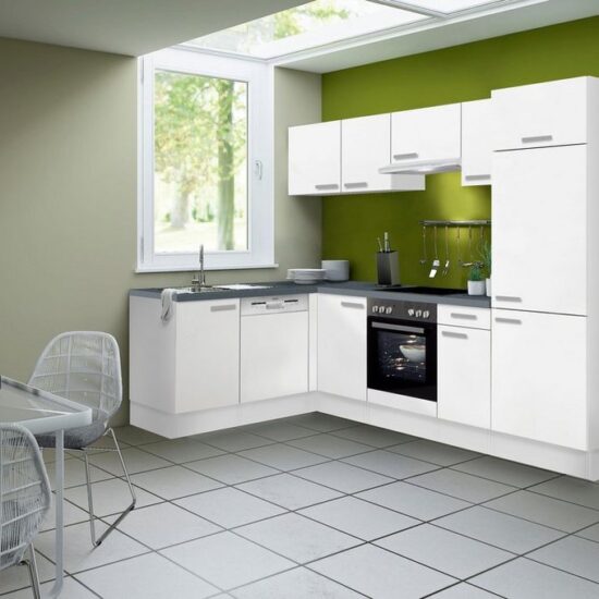 OPTIFIT Winkelküche Odense, mit E-Geräten, Stellbreite 275 x 175 cm, mit 28 mm Arbeitsplatte – Image 2