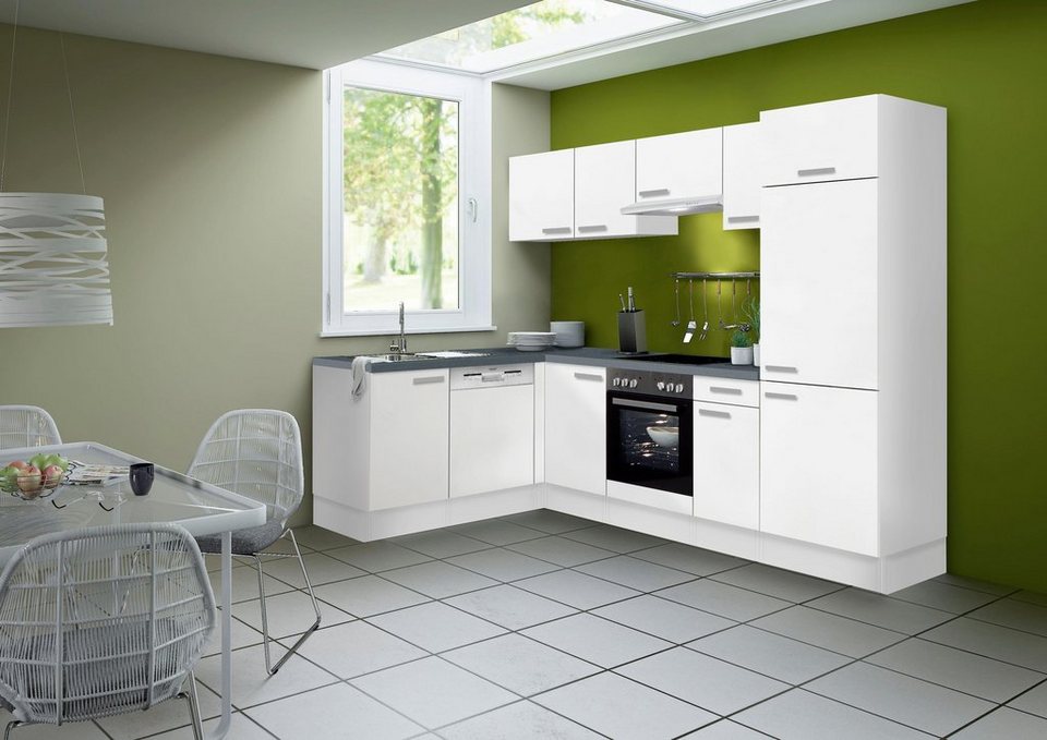 OPTIFIT Winkelküche Odense, mit E-Geräten, Stellbreite 275 x 175 cm, mit 28 mm Arbeitsplatte – Image 2