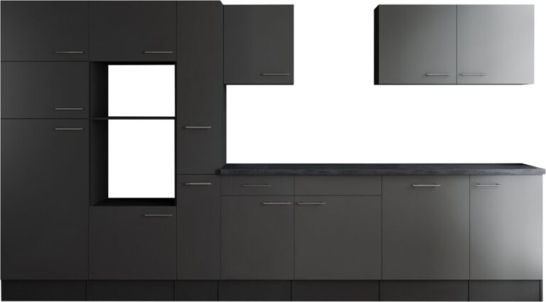 RESPEKTA Küchenzeile Oliver, Breite 370 cm, 90 cm Arbeitshöhe, in exklusiver Konfiguration für OTTO