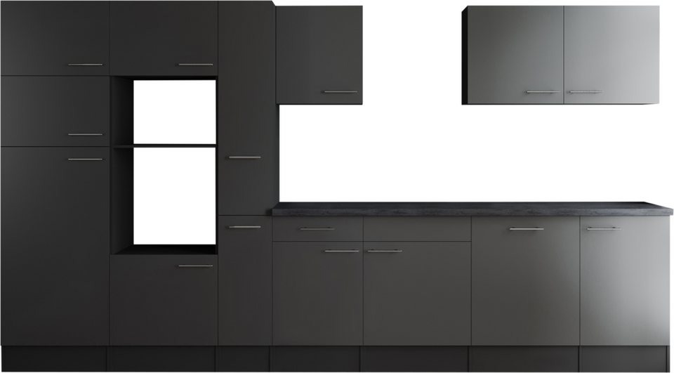 RESPEKTA Küchenzeile Oliver, Breite 370 cm, 90 cm Arbeitshöhe, in exklusiver Konfiguration für OTTO – Image 1
