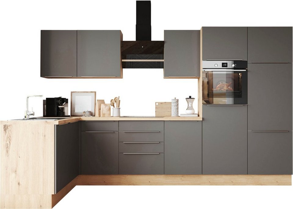 RESPEKTA Küchenzeile Safado aus der Serie Marleen, Breite 340 cm, mit Soft-Close, in exklusiver Konfiguration für OTTO – Image 1