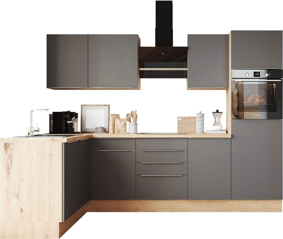 RESPEKTA Küchenzeile Safado aus der Serie Marleen, Breite 280 cm, mit Soft-Close, in exklusiver Konfiguration für OTTO – Image 1