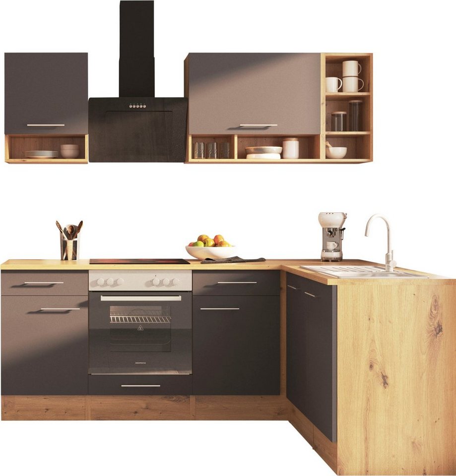 RESPEKTA Winkelküche Hilde, wechselseitig aufbaubar, Breite 220 cm, exklusiver Konfiguration für OTTO – Image 1