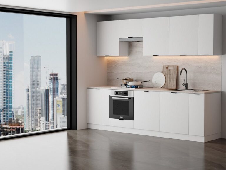 ROYAL24_MARKT Küchenzeile – 270 cm – Lunara – Ohne Arbeitsplatte & Elektrogeräte, (Set), Feinste Qualität - Modern - Zeitlos