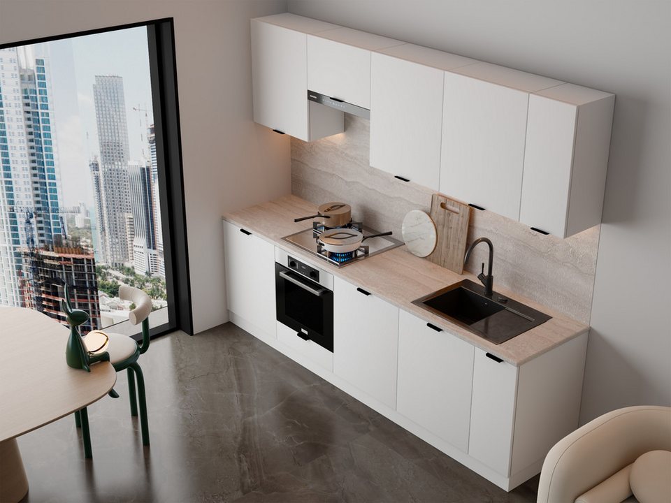 ROYAL24_MARKT Küchenzeile – 270 cm – Lunara – Ohne Arbeitsplatte & Elektrogeräte, (Set), Feinste Qualität - Modern - Zeitlos – Image 5