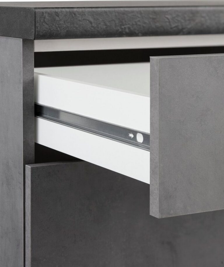 wiho Küchen Küchenzeile Cali - Küche mit E-Geräten - Komplett Set, Breite 220cm, Küche mit Hanseatic E-Geräten