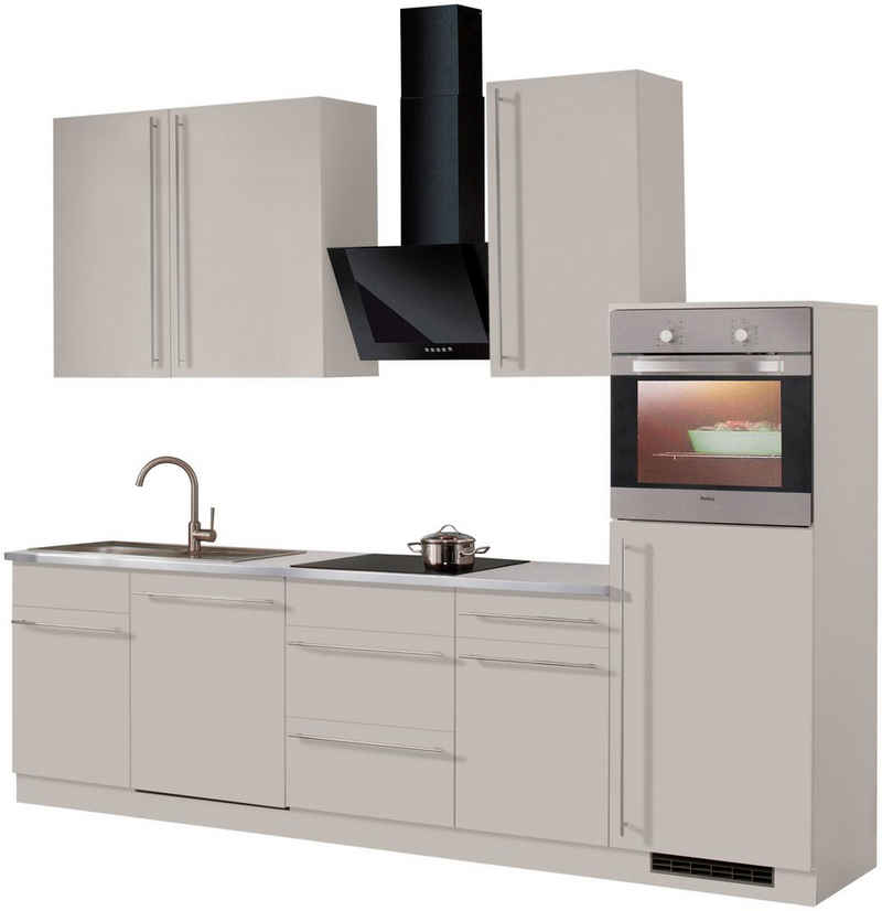 wiho Küchen Küchenzeile Chicago, mit E-Geräten, Breite 220 cm – Image 2