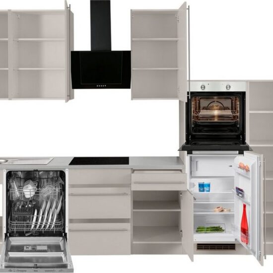 wiho Küchen Küchenzeile Chicago, mit E-Geräten, Breite 360 cm – Image 4